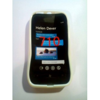 Силиконов калъф за Nokia Lumia 710 бял