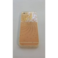 Силиконов калъф за iPhone 6/6S с камъни 