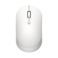 Безжична мишка Xiaomi Mi Dual Mode Wireless Mouse Silent Edition, Bluetooth, бяла