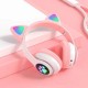 Безжични Bluetooth слушалки с уши Cat Ears Z-B39 розови