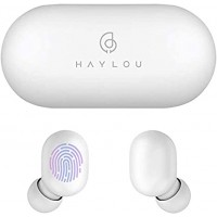 Безжични слушалки Xiaomi Haylou GT1 BT, бели със зареждаща кутия