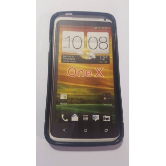 Силиконов калъф за HTC One Х  черен