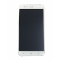 Дисплей + тъч за Xiaomi Mi A1 бял/ без рамка/