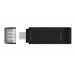 Flash памет Pendrive Kingston  DT70 128GB  USB-C, black 1