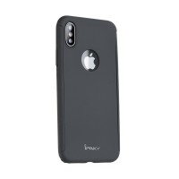 Калъф 360" със стъклен протектор за iPhone XR Ipaky черен