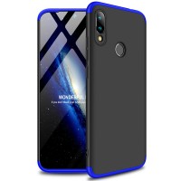 Калъф твърд кейс 360 за Xiaomi Redmi Note 7 черен-син