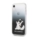 Твърд гръб Karl Lagerfeld KLHCI61CFNRCBK за iPhone Xr черен,Choupette Fun 1