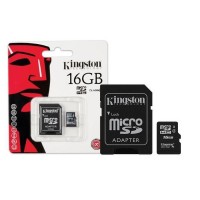 Kingston microSDHC Card 16GB C4 + SD Adapter
