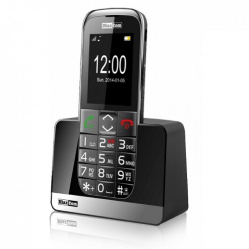 Мобилен телефон Maxcom MM720 ,черен на топ цена — Астрал Мобил