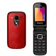 Мобилен телефон с капаче MaxCom MM815, Dual SIM, червен