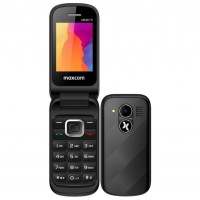 Мобилен телефон с капаче MaxCom MM815, Dual SIM, Черен