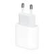 Оригинален адаптер Apple USB C, 20W Fast Charger, Бял