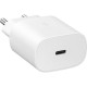 Оригинален адаптер Samsung EP-TA800NBEGEU, 25W Fast Charger, Tipe C, Бял