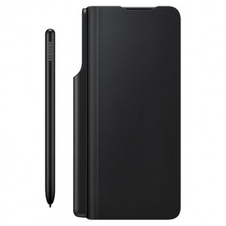 Оригинален калъф EF- FF92PCBEGEE black Leather Flip Cover with Pen за Samsung Galaxy Z Fold 3