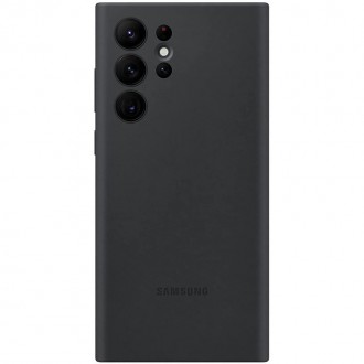 Оригинален калъф Samsung Galaxy S22 Ultra EF-PS908TB, black Silicone Cover