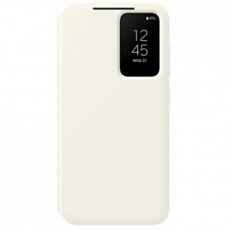 Оригинален калъф Samsung Galaxy S23 EF-ZS911CU cream Smart View  Wallet Case, Бял	