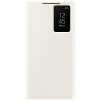 Оригинален калъф Samsung Galaxy S23 Ultra EF-ZS918CU cream Smart View Wallet Case, Бял	