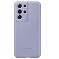 Оригинален калъф Silicone Cover за Samsung G998 Galaxy S21 Ultra, Purple