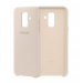 Оригинален силиконов калъф кейс за Samsung Galaxy A6 Plus (2018) DUAL LAYER COVER gold 1