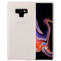 Оригинален силиконов калъф кейс за Samsung Galaxy Note 9 Silicone Cover EF-PN960TWEGWW White