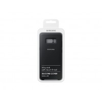 Оригинален силиконов кълъф за Samsung Galaxy S8 Plus Silicone Cover Silky and Soft-Touch finish EF-PG955TSEGWW Black