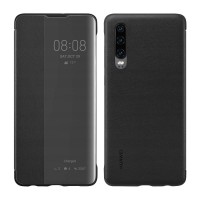 Оригинален страничен калъф тип тефтер Smart View Cover за Huawei P30 черен