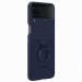 Оригинален твърд калъф EF-PF721TNEGWW за Samsung Z Flip 4, Silicone Cover with Strap Navy 4