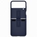 Оригинален твърд калъф EF-PF721TNEGWW за Samsung Z Flip 4, Silicone Cover with Strap Navy 1