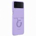 Оригинален твърд калъф EF-PF721TVEGWW за Samsung Z Flip 4, Silicone Cover with Strap Lavender 1