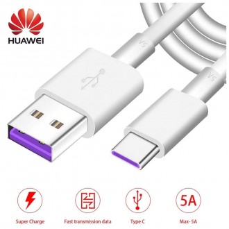 Оригинален USB кабел HUAWEI AP71 HD1289 Type C 1m бял