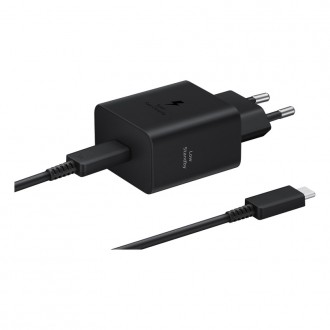 Оригинално бързо зарядно Samsung PD 45W Wall Charger, Черно
