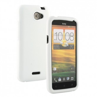 Силиконов калъф за HTC One X бял
