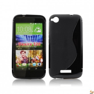 Силиконов калъф за HTC Desire 320 черен