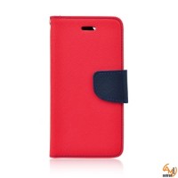 Страничен калъф тефтер за Microsoft Lumia 550 червен