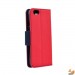 Страничен калъф тефтер за Huawei G8 червен 2
