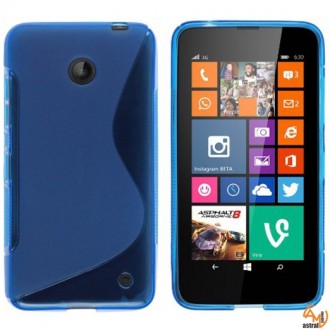 Силиконов калъф за Nokia Lumia 630 син