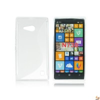 Силиконов калъф за Nokia Lumia 730/735 прозрачен 1