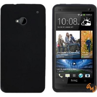 Силиконов калъф за HTC One/M7 черен