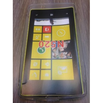 Силиконов калъф за Nokia Lumia 520 прозрачен