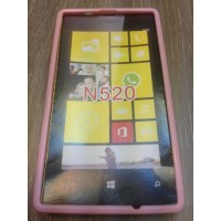 Силиконов калъф за Nokia Lumia 520 розов