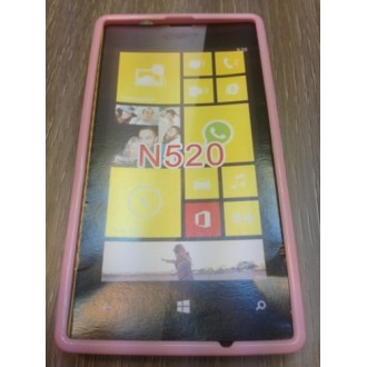 Силиконов калъф за Nokia Lumia 520 розов