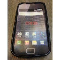 Силиконов калъф за Samsung S5830 Galaxy Ace черен