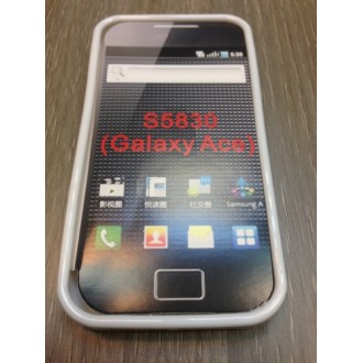 Силиконов калъф за Samsung S5830 Galaxy Ace бял