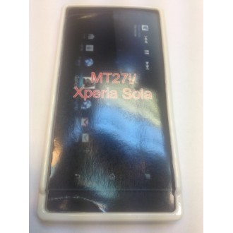 Силиконов калъф за Sony Xperia Sola/MT27 бял