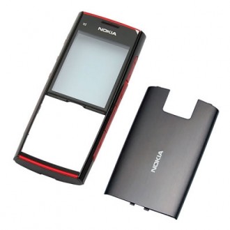 Nokia X2 оригинален панел black-red