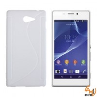 Силикон за Sony Xperia M2 бял