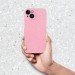 Силиконов калъф кейс CLEAR Case 2mm Blink за iPhone 14 / iPhone 13, розов с брокат	 1
