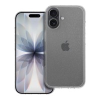 Силиконов калъф кейс CLEAR Case 2mm Blink за iPhone 17, прозрачен с брокат