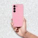 Силиконов калъф кейс CLEAR Case 2mm Blink за Samsung S24, розов с брокат 1