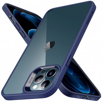 Силиконов калъф кейс ESR CLASSIC HYBRID за iPhone 12 / iPhone 12 Pro, Син- прозрачен